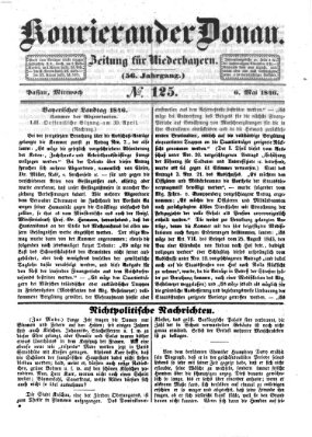 Kourier an der Donau (Donau-Zeitung) Mittwoch 6. Mai 1846