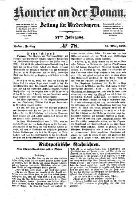 Kourier an der Donau (Donau-Zeitung) Freitag 19. März 1847