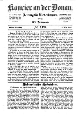 Kourier an der Donau (Donau-Zeitung) Samstag 1. Mai 1847