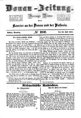 Donau-Zeitung Samstag 24. Juli 1847