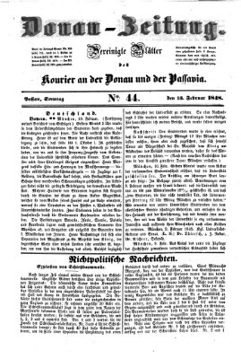 Donau-Zeitung Sonntag 13. Februar 1848