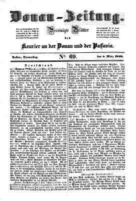 Donau-Zeitung Donnerstag 9. März 1848
