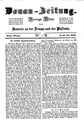 Donau-Zeitung Montag 22. Mai 1848