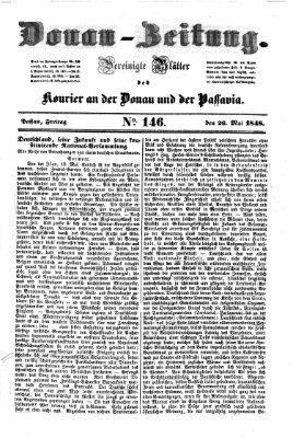 Donau-Zeitung Freitag 26. Mai 1848