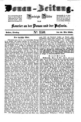 Donau-Zeitung Dienstag 30. Mai 1848