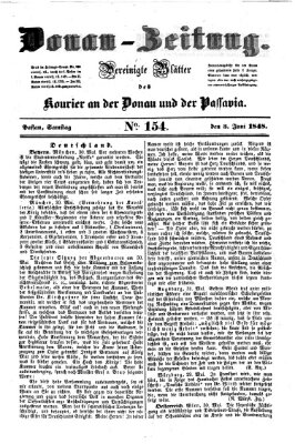 Donau-Zeitung Samstag 3. Juni 1848