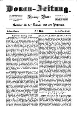 Donau-Zeitung Montag 5. März 1849