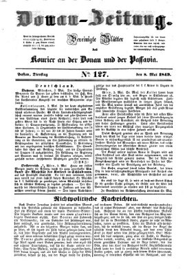 Donau-Zeitung Dienstag 8. Mai 1849