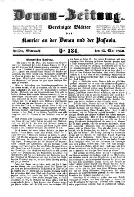 Donau-Zeitung Mittwoch 15. Mai 1850