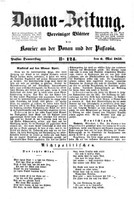 Donau-Zeitung Donnerstag 6. Mai 1852