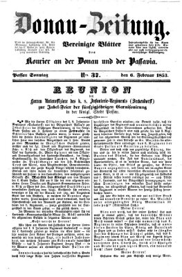 Donau-Zeitung Sonntag 6. Februar 1853