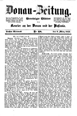 Donau-Zeitung Mittwoch 9. März 1853