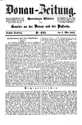 Donau-Zeitung Samstag 7. Mai 1853