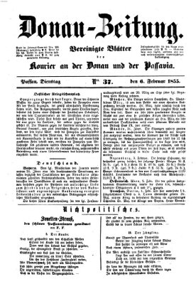 Donau-Zeitung Dienstag 6. Februar 1855