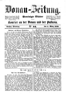 Donau-Zeitung Dienstag 4. März 1856