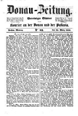 Donau-Zeitung Montag 24. März 1856