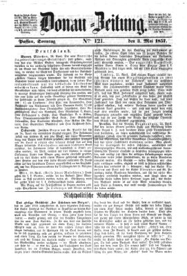 Donau-Zeitung Sonntag 3. Mai 1857