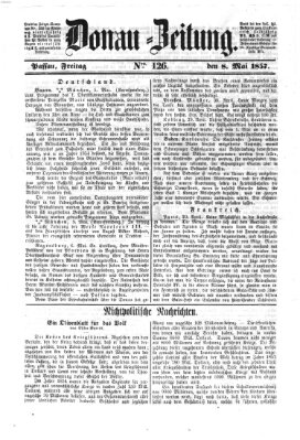 Donau-Zeitung Freitag 8. Mai 1857