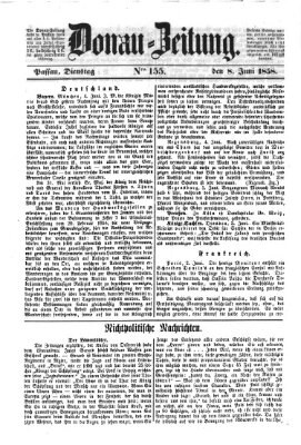 Donau-Zeitung Dienstag 8. Juni 1858