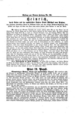 Donau-Zeitung Freitag 30. März 1860