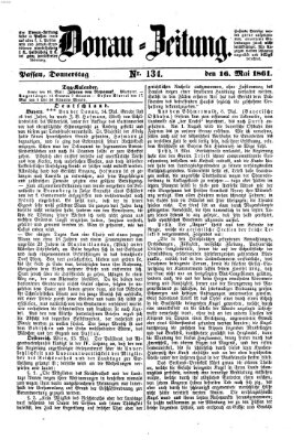 Donau-Zeitung Donnerstag 16. Mai 1861