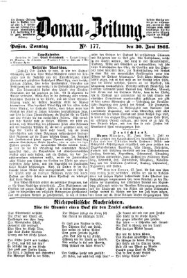 Donau-Zeitung Sonntag 30. Juni 1861