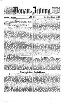 Donau-Zeitung Freitag 24. Januar 1862