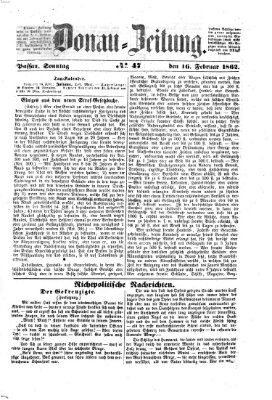 Donau-Zeitung Sonntag 16. Februar 1862