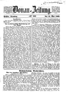 Donau-Zeitung Dienstag 13. Mai 1862