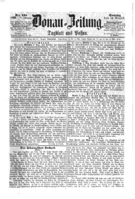 Donau-Zeitung Sonntag 10. August 1862