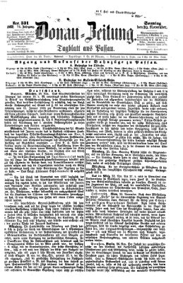 Donau-Zeitung Sonntag 30. November 1862