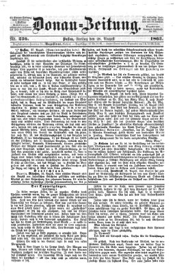 Donau-Zeitung Freitag 28. August 1863