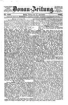 Donau-Zeitung Freitag 11. September 1863