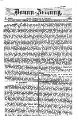 Donau-Zeitung Montag 9. November 1863