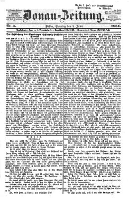 Donau-Zeitung Sonntag 3. Januar 1864