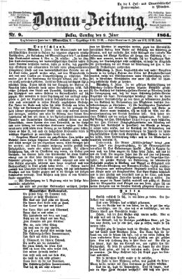 Donau-Zeitung Samstag 9. Januar 1864