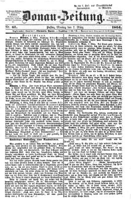 Donau-Zeitung Montag 7. März 1864