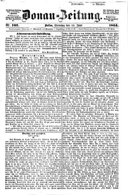 Donau-Zeitung Sonntag 19. Juni 1864