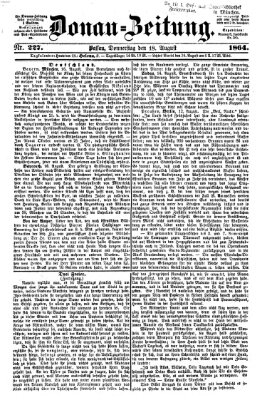 Donau-Zeitung Donnerstag 18. August 1864