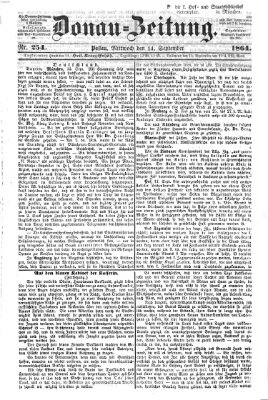 Donau-Zeitung Mittwoch 14. September 1864