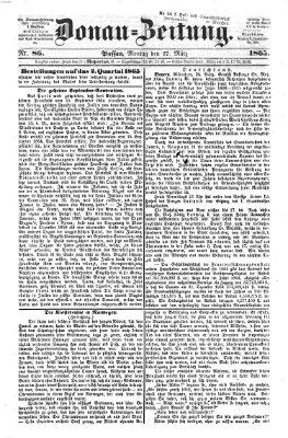 Donau-Zeitung Montag 27. März 1865