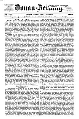 Donau-Zeitung Sonntag 5. November 1865