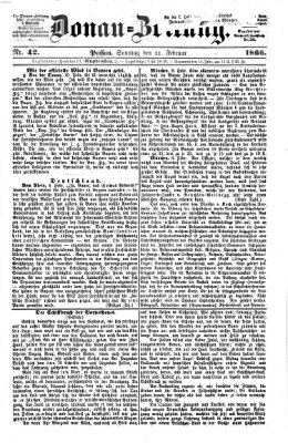 Donau-Zeitung Sonntag 11. Februar 1866