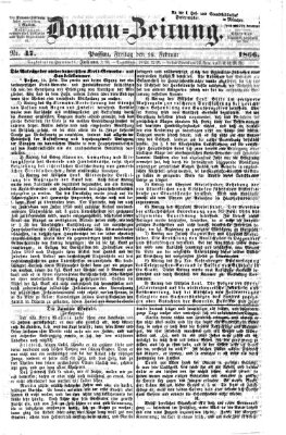 Donau-Zeitung Freitag 16. Februar 1866