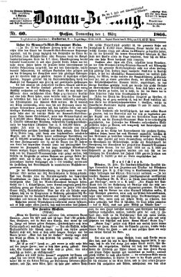 Donau-Zeitung Donnerstag 1. März 1866