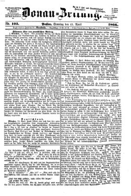 Donau-Zeitung Sonntag 15. April 1866