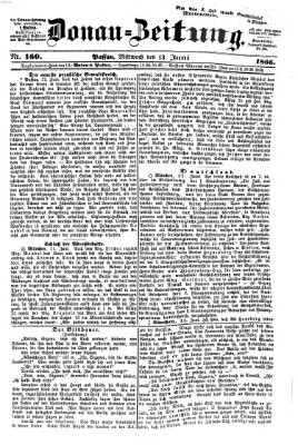 Donau-Zeitung Mittwoch 13. Juni 1866