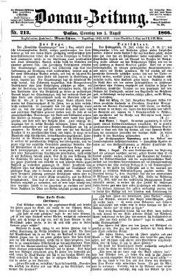 Donau-Zeitung Sonntag 5. August 1866
