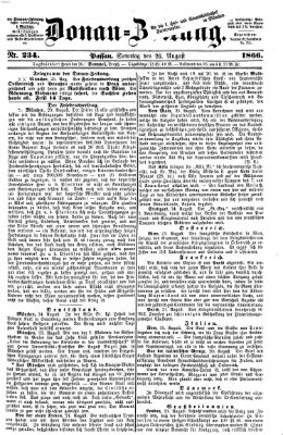 Donau-Zeitung Sonntag 26. August 1866
