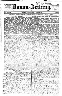 Donau-Zeitung Freitag 7. September 1866